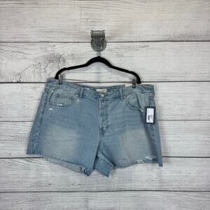 Universal Thread Plus Size Mid-Rise 90's Baggy Denim Shorts Size 18
